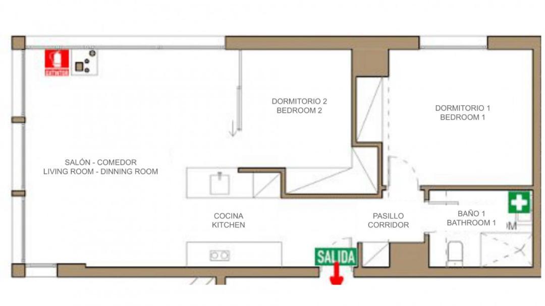 2 Bedrooms 1 Bathroom Furnished - Justicia - Incredible Views - Mintystay Madrid Eksteriør billede
